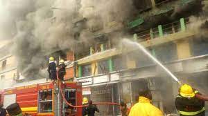 Balogun Market Fire Under Control – Lagos State Fire Service