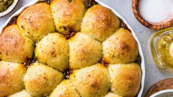 Buttermilk Pull-Apart Rolls From Bread Toast Crumbs
