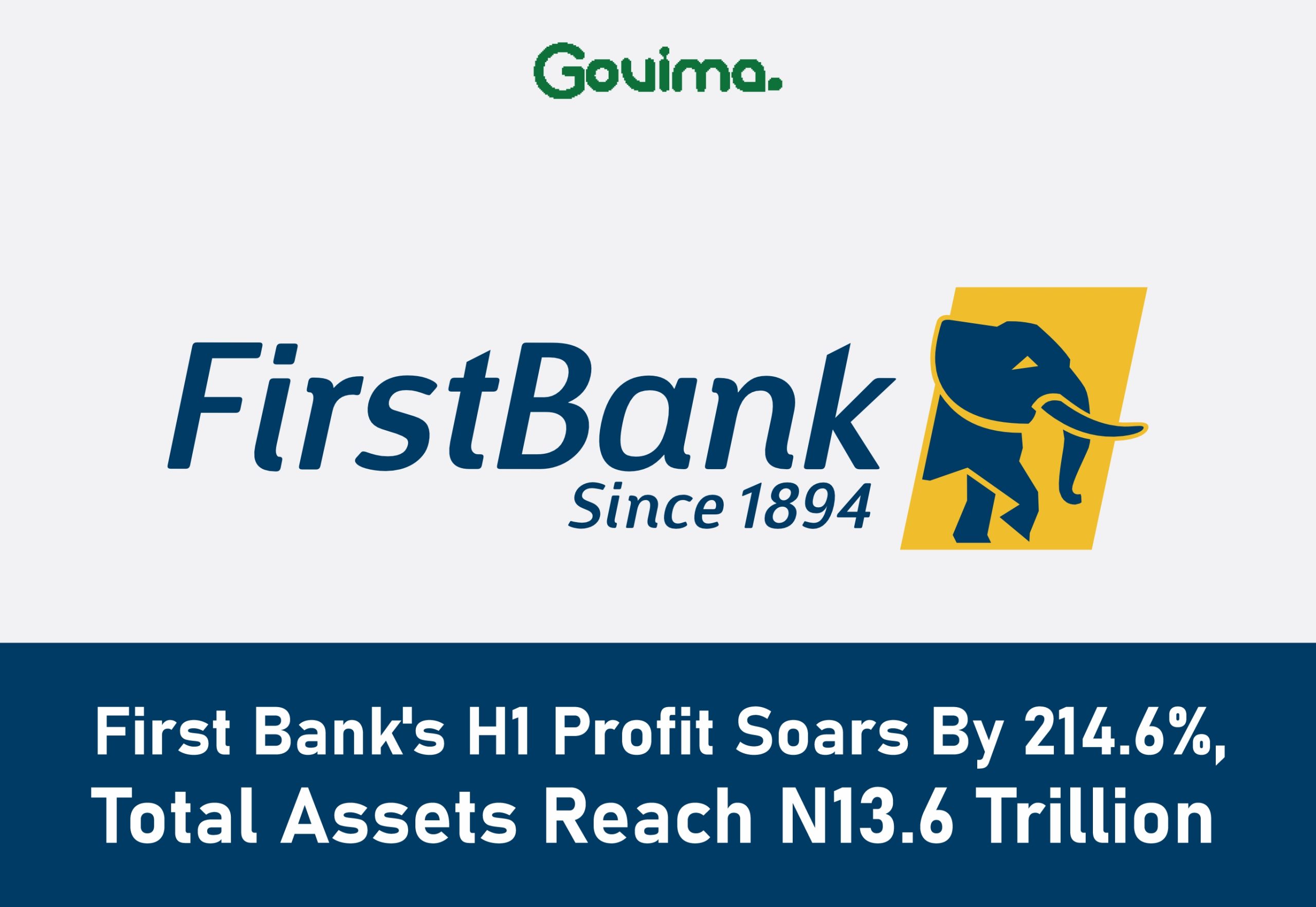 First Bank’s H1 Profit Soars By 214.6%, Total Assets Reach N13.6 Trillion