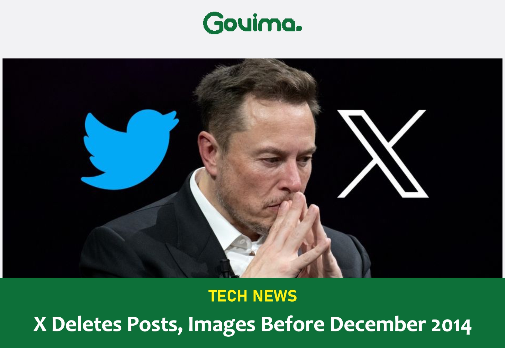 X Deletes Posts, Images Before December 2014