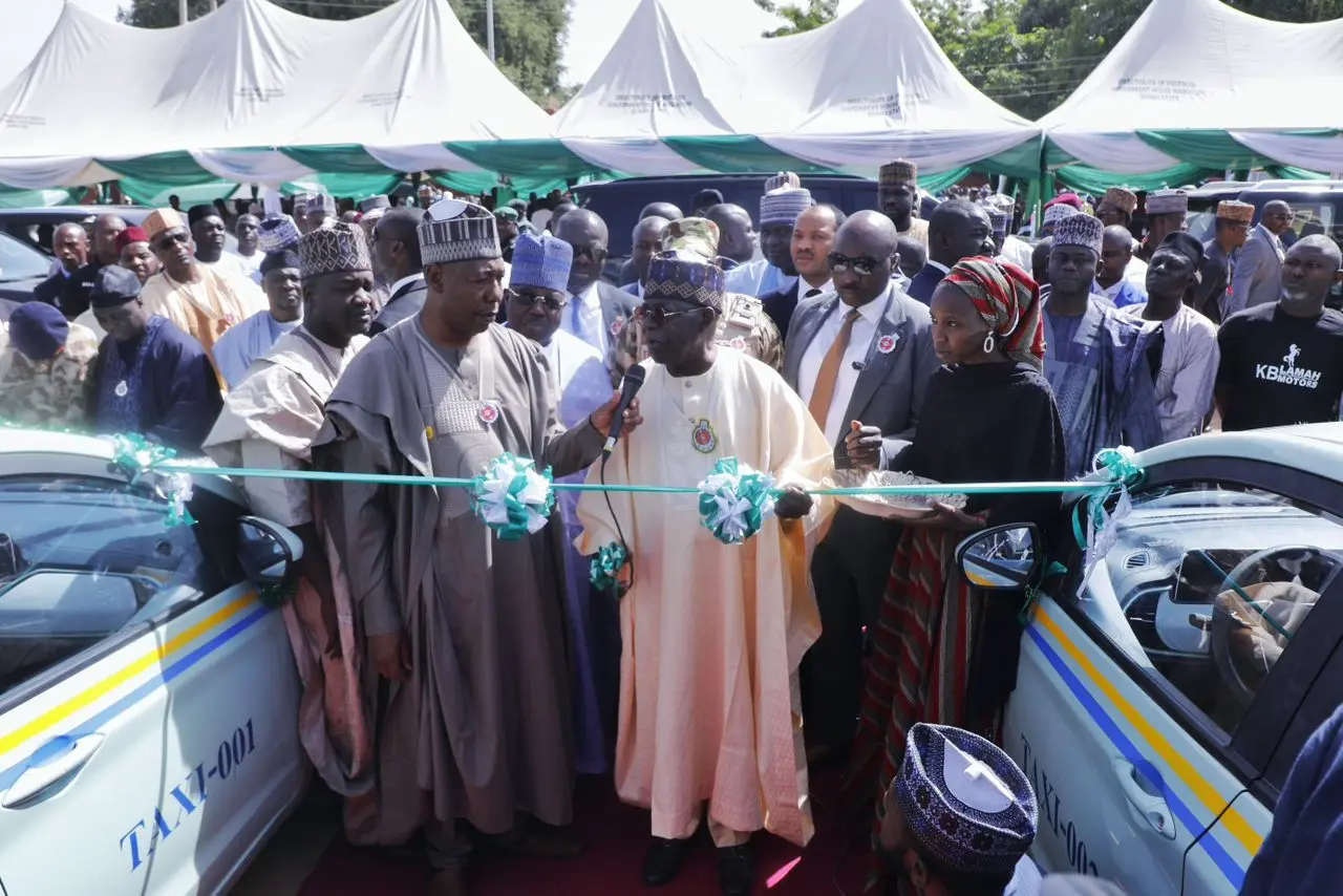 President Tinubu Launches Fleet Of Gas, Electric Powered Vehicles By Governor Zulum