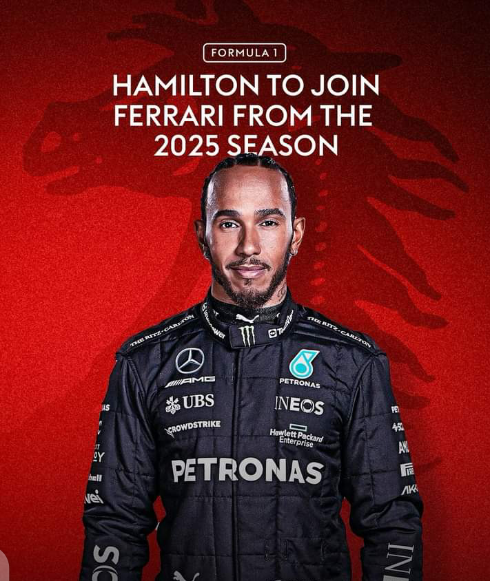 Just In: Lewis Hamilton Dumps Mercedes To Join Ferrari