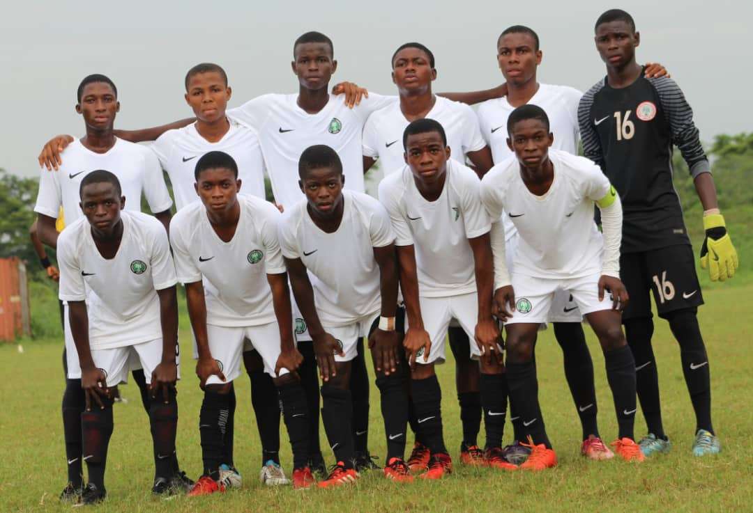 Nigeria U-16 Team; The Future Eagles Set To Face Belgium, England, and Italy in UEFA Development Tournament