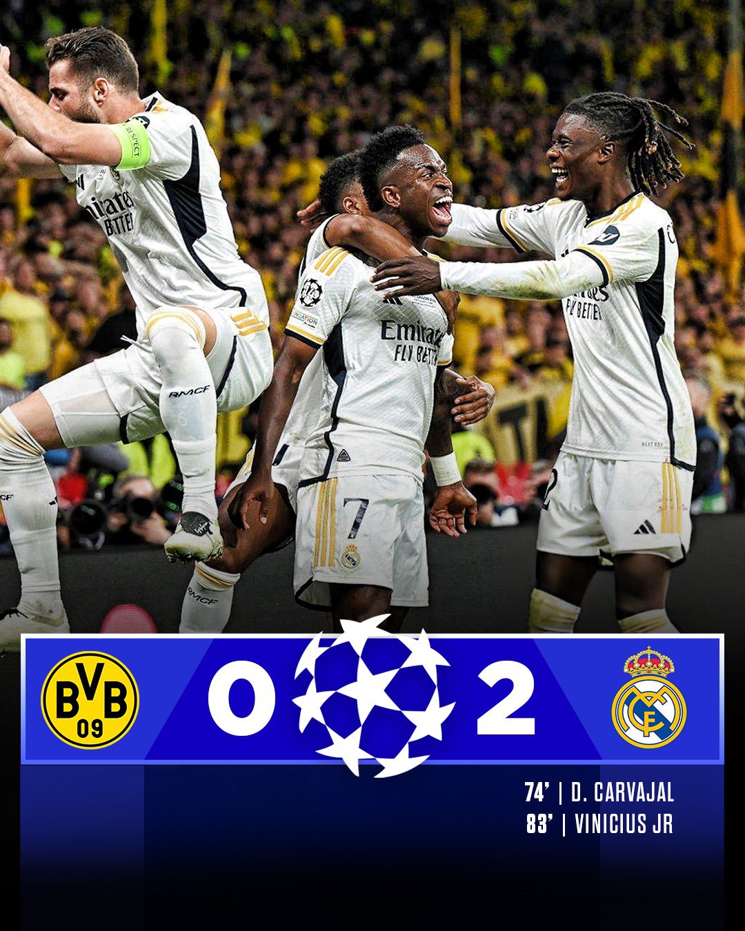 Real Madrid Wins Record 15th Champions League Title; Following Their 2:0 Victory Against Dortmund At Wembley