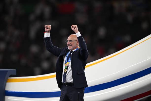 Spain Coach Luis de la Fuente Achieves Historic Milestone With Euro 2024 Victory