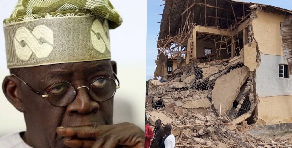 Tinubu Declares Jos Building Collapse As National Tragedy