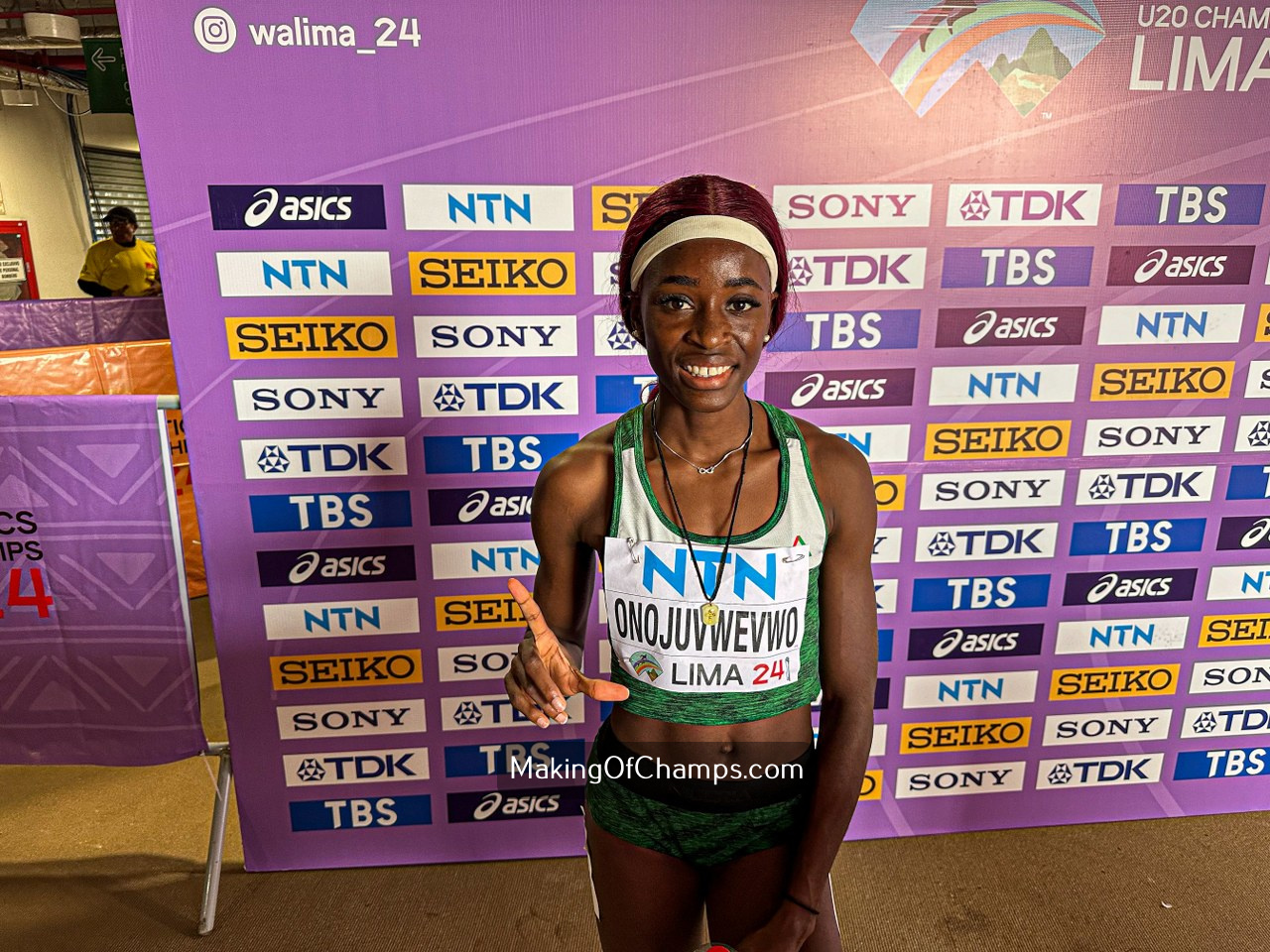 Ella Onojuvwevwo Secures Spot In Women’s 400m Final At World Athletics U20 Championships