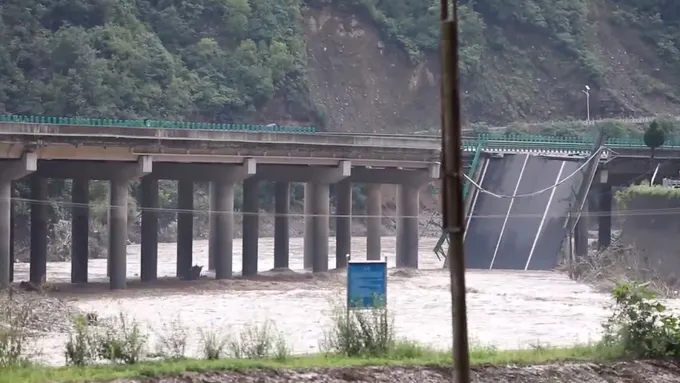 Fatal Bridge Collapse In China Amid Flash Floods: Death Toll At 15