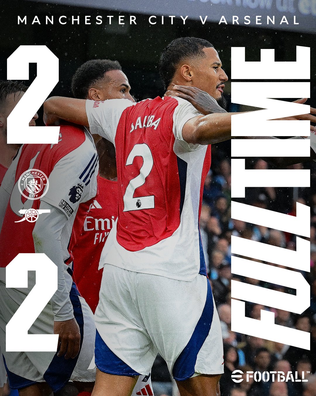 Premier League: Late Stones Equaliser Denies Arsenal Victory In Dramatic Clash At Etihad