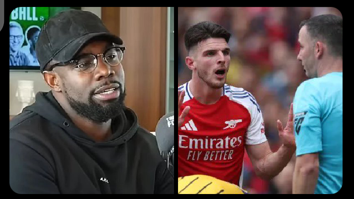 Micah Richards Criticises Declan Rice’s Red Card Decision In Arsenal Vs Brighton Match