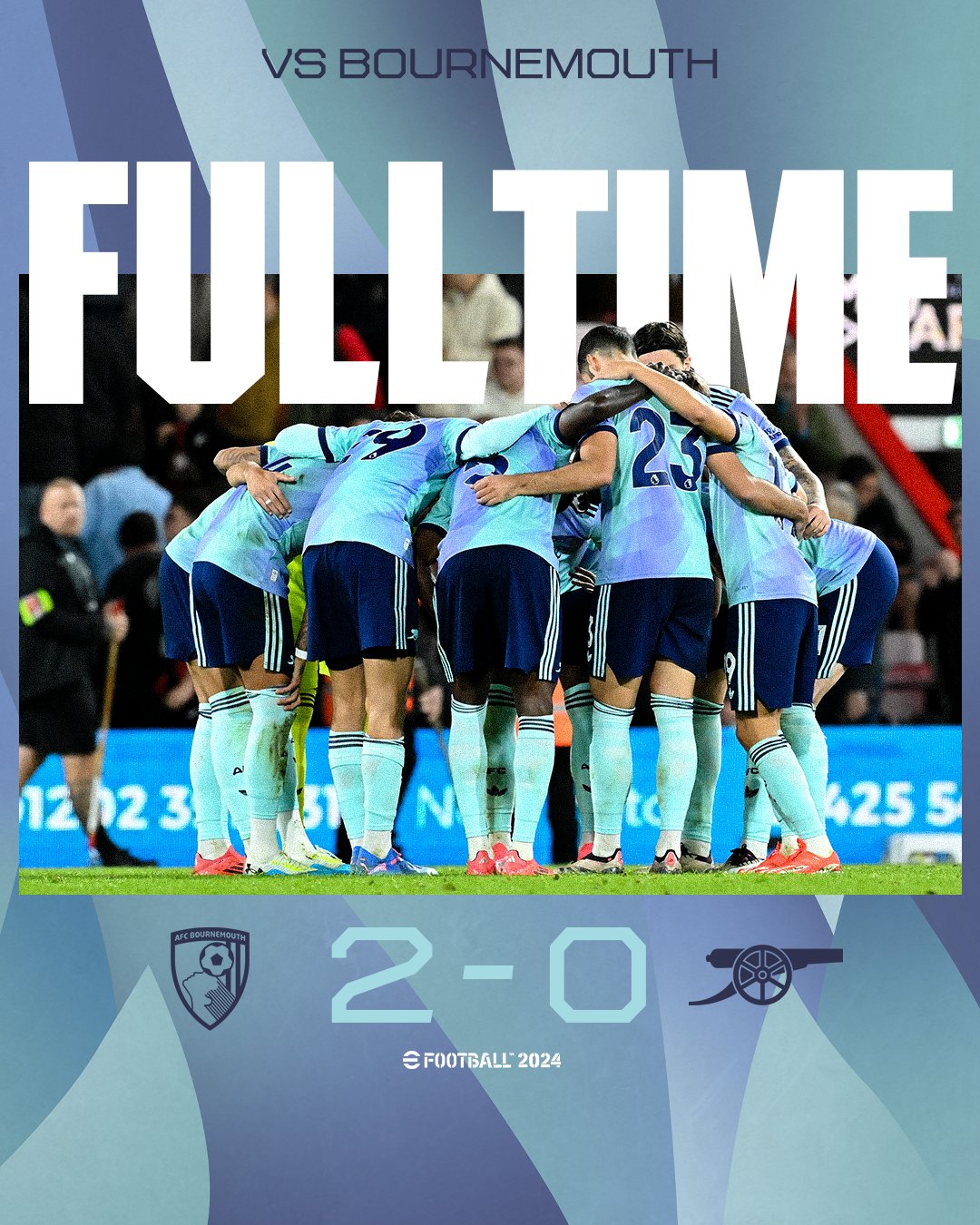 Premier League: Arsenal’s Unbeaten Run Ends With 2-0 Defeat At Bournemouth