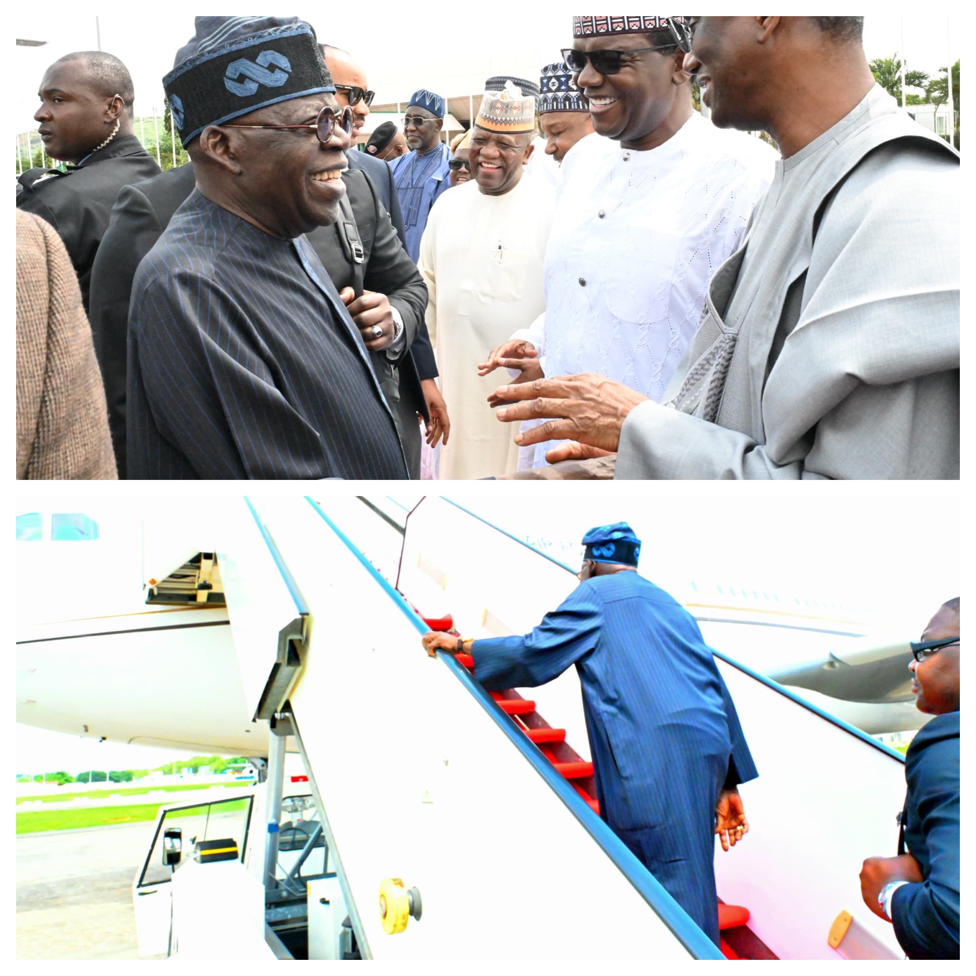 President Tinubu Departs Nigeria On A Two Weeks Leave In UK – (Photos)