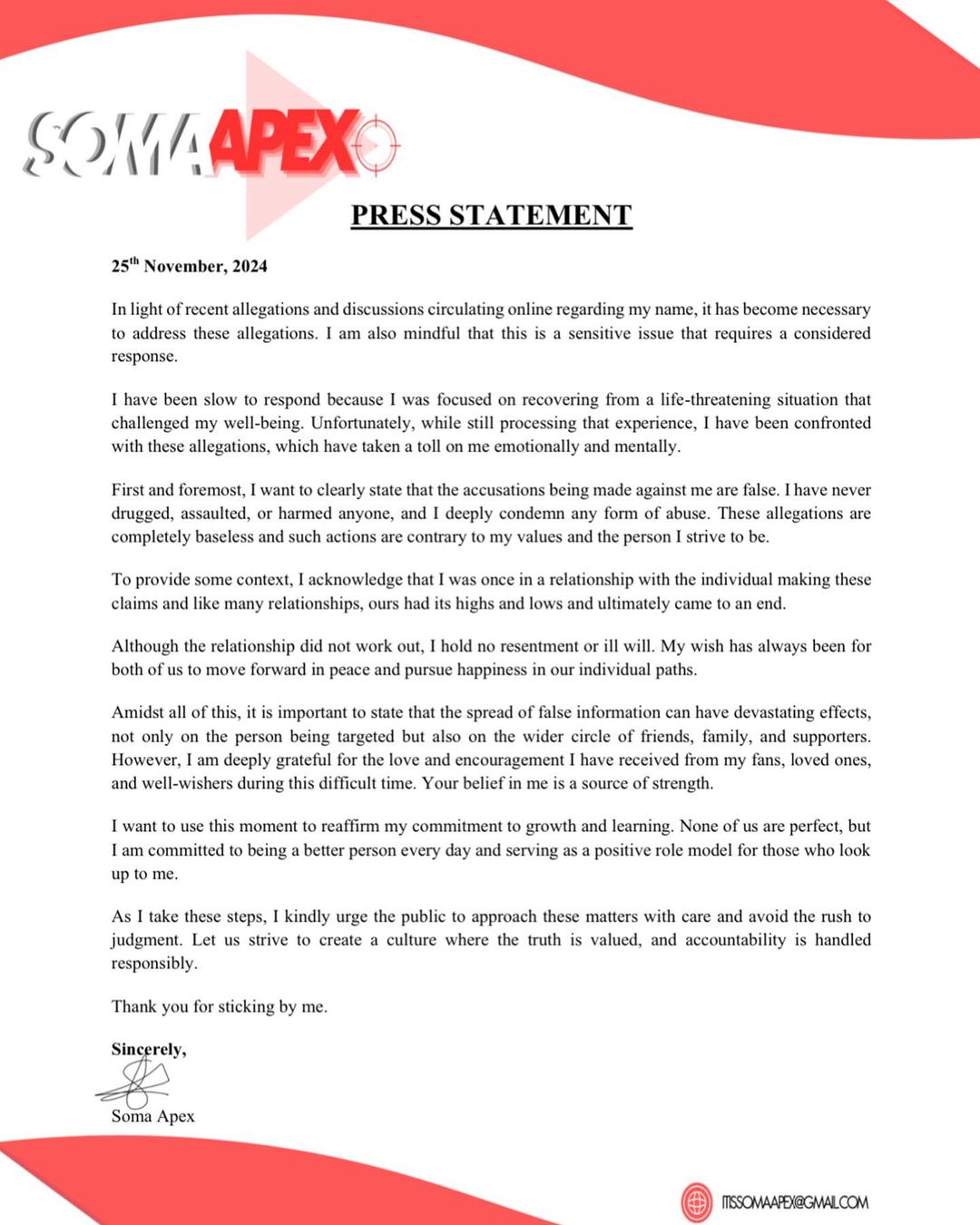 BBNaija’s Soma Responds To Ex-Girlfriend’s Abuse Allegations