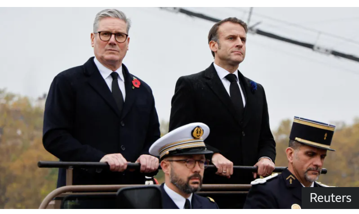 Macron And Starmer Reaffirm ‘Unwavering’ Support For Ukraine In Face Of Russian Aggression