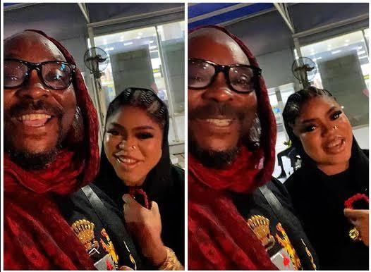 Isaac Fayose Meets Bobrisky On London Bound Flight