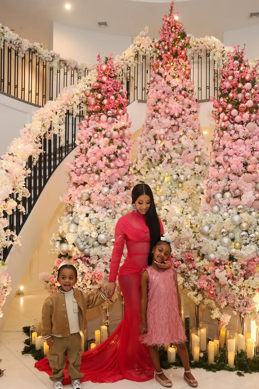 Cardi B And Offset Spark Online Debate With Separate Family Christmas Photos