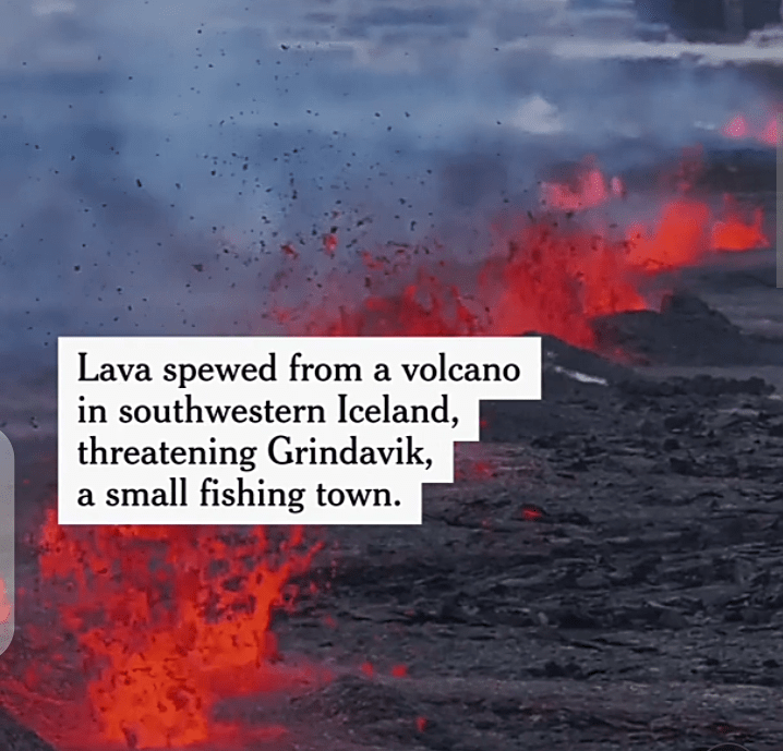 Icelandic Authorities Act Swiftly As Volcano Erupts Near Grindavik