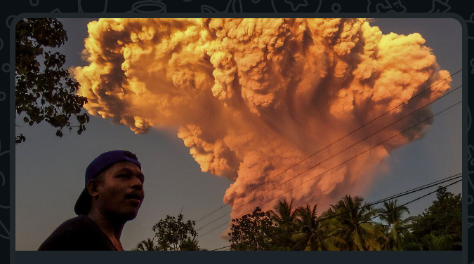 Mount Lewotobi Laki-Laki Erupts In Indonesia, Spewing Ash Cloud 11km High